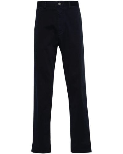 BOGGI Tapered Cotton Trousers - Blue