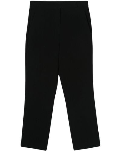 Theory Crepe Cropped Trousers - Black
