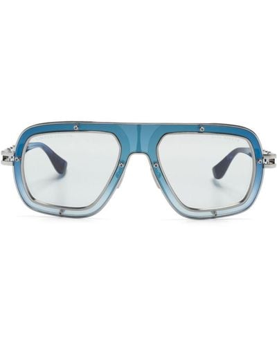 Dita Eyewear Zonnebril Met Rond Montuur - Blauw