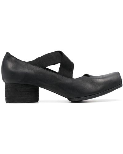 Uma Wang Zapatos High Ballet con puntera cuadrada - Negro