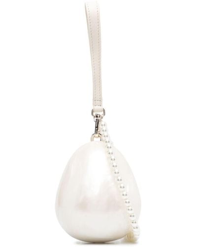 Simone Rocha Egg-shaped Mini Bag - White