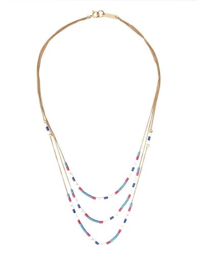 Isabel Marant Bead-detail Layered Necklace - White