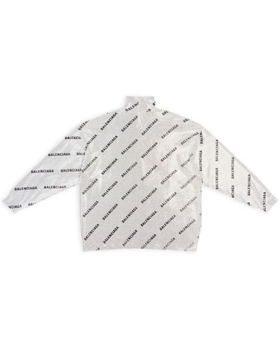 Balenciaga Logo-print Rhinestone Sweater - Grey