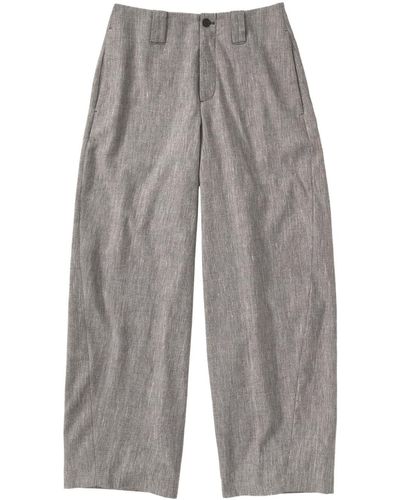 Closed Linby Low-rise Wide-leg Trousers - Grey