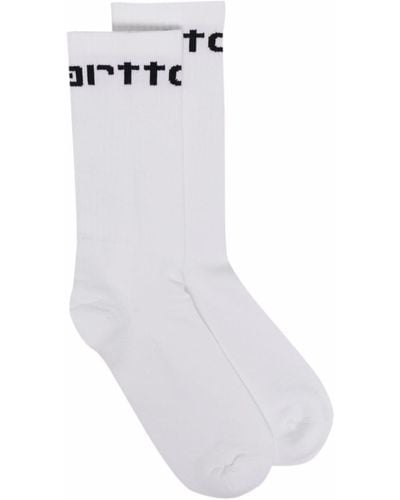 Carhartt Socken mit Logo-Intarsie - Weiß