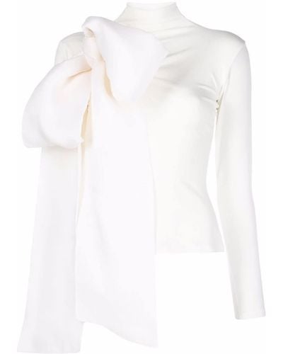 Atu Body Couture Stricktop mit Schleife - Weiß