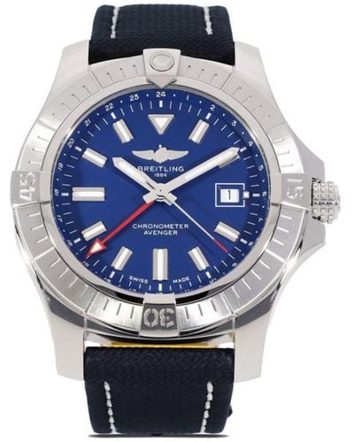 Breitling 2023 Ongedragen Avenger Gmt 45mm Horloge - Blauw