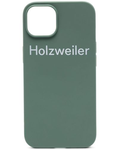 Holzweiler Coque d'iPhone 14 Pro à logo imprimé - Vert
