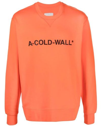 A_COLD_WALL* Sudadera con logo estampado - Naranja