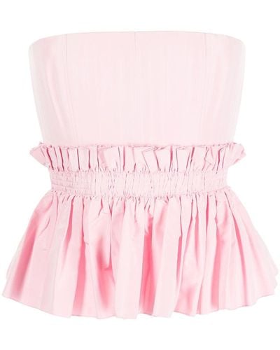 Alex Perry Schulterfreies Top - Pink
