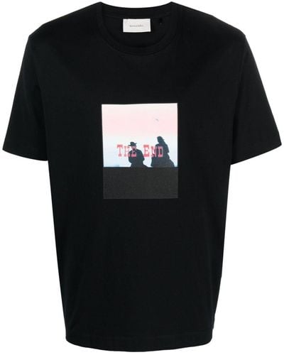Limitato X Tom Hammick The End Cotton T-shirt - Black