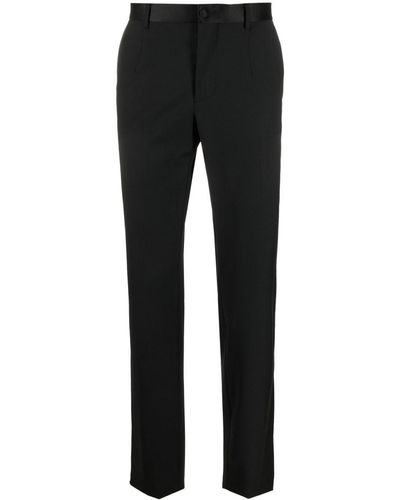 Philipp Plein Straight-leg Wool-blend Pants - Black