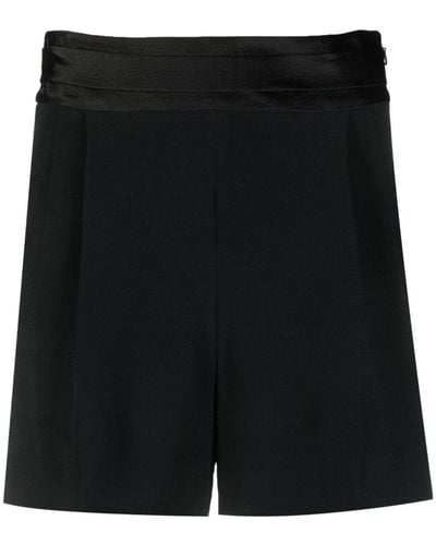 Saloni High Waist Shorts - Zwart