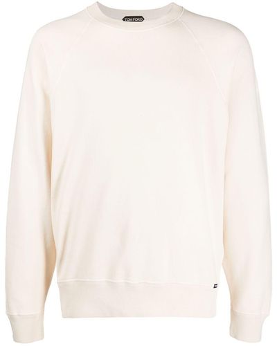 Tom Ford Round-neck Cotton Sweatshirt - White
