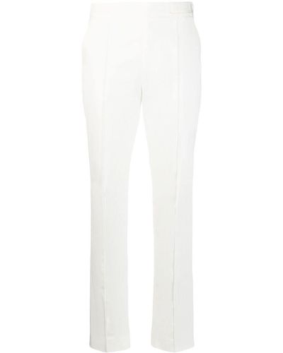 Moncler Tapered Cotton Pants - White