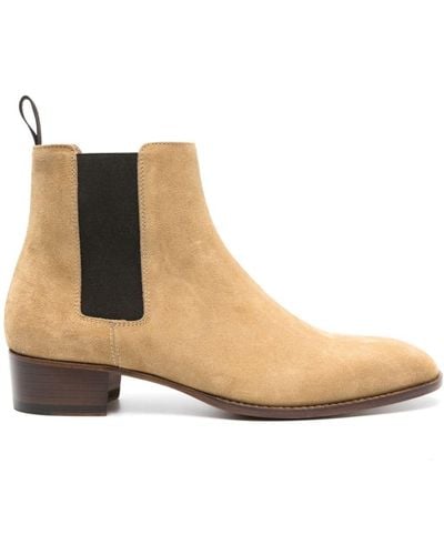 SCAROSSO Axel 40mm Suede Chelsea Boots - Brown