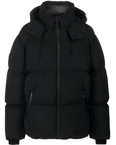 Mackage Hooded Quilted Down Jacket - Black