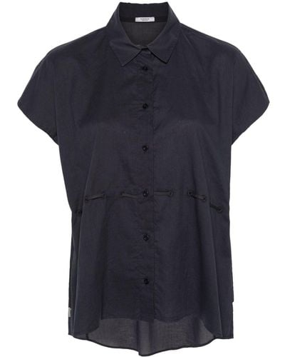 Peserico Short Sleeve Shirt - Blu