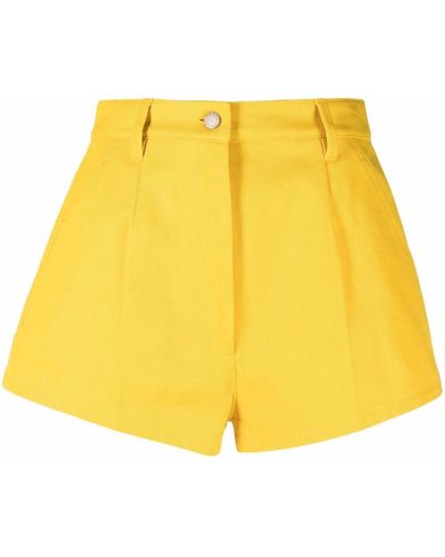 Prada Shorts mit Triangel-Logo - Gelb