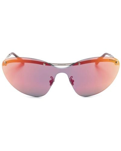 Moncler Carrion Sonnenbrille mit Shield-Gestell - Pink