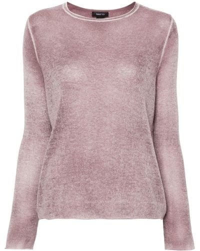 Avant Toi Mélange Cashmere Sweater - Pink