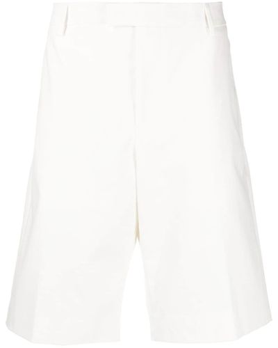 Alexander McQueen Bermuda Shorts In Cotton - White