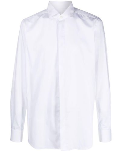 Xacus Katoenen Overhemd - Wit