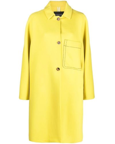 Fabiana Filippi Oversized Button-up Coat - Yellow