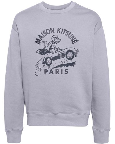 Maison Kitsuné Racing Fox スウェットシャツ - グレー