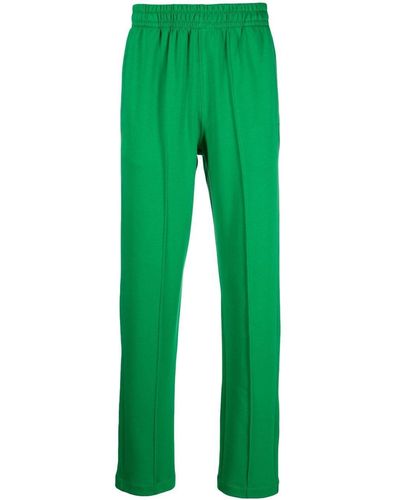 Styland Pantalon en coton à taille élastiquée - Vert