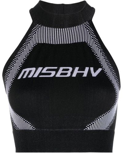 MISBHV ノースリーブ クロップドトップ - ブラック