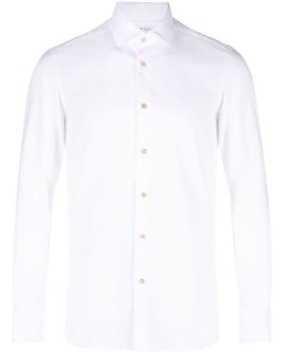 Boglioli Long-sleeve Cotton Shirt - White