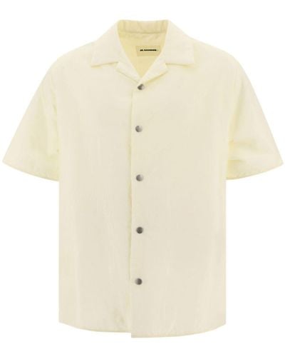 Jil Sander Short-sleeve silk shirt - Weiß