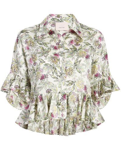 Cinq À Sept Gillian Floral-print Shirt - White