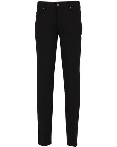 Emporio Armani J05 Slim-fit Pants - Black