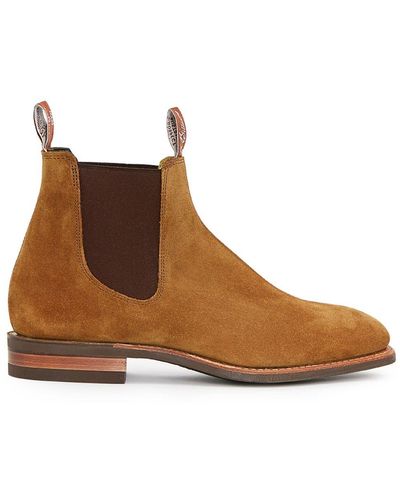 R.M.Williams Suede Chelsea Boots - Brown
