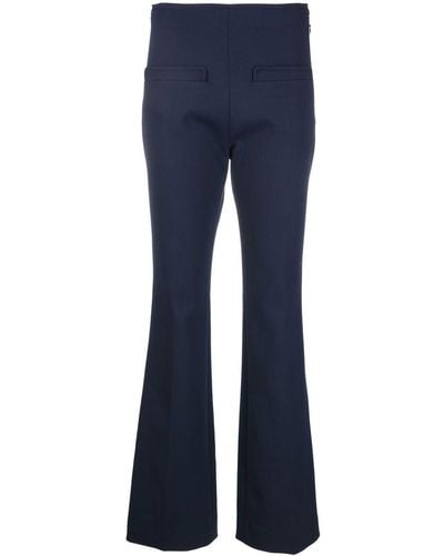 Courreges High-waisted Trousers - Blue