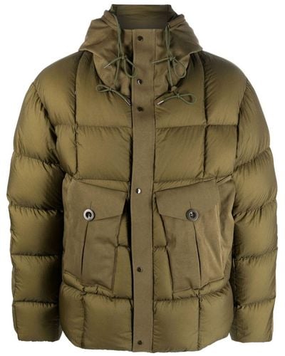 C.P. Company Hooded Padded Down Jacket - Green