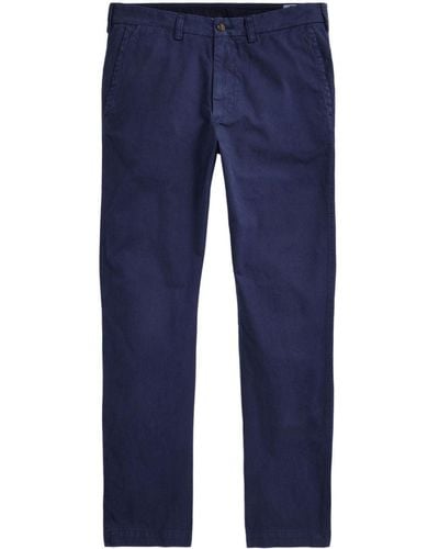 Polo Ralph Lauren Mid-rise Straight-leg Trousers - Blue