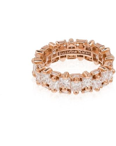 Suzanne Kalan 18kt Rose Gold Diamond Eternity Ring - Multicolour