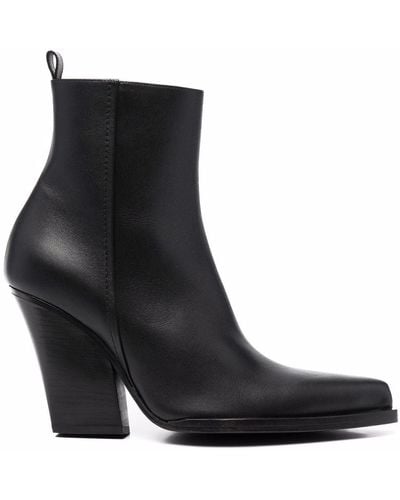 Magda Butrym Pointed Leather Boots - Black