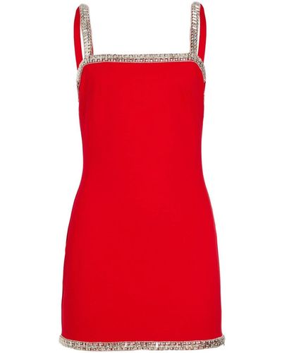retroféte Regina Crystal-embellished Mini Dress - Red