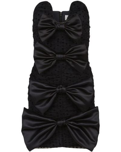 Nina Ricci Bow-detail Bustier Minidress - Black
