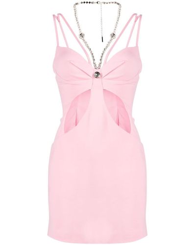 Area Butterfly Cut-out Mini Dress - Pink