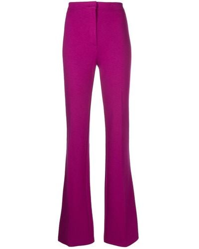 Pinko Pantalon ample à taille haute - Violet