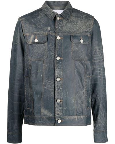 Private Stock The François Distressed-effect Jacket - Gray