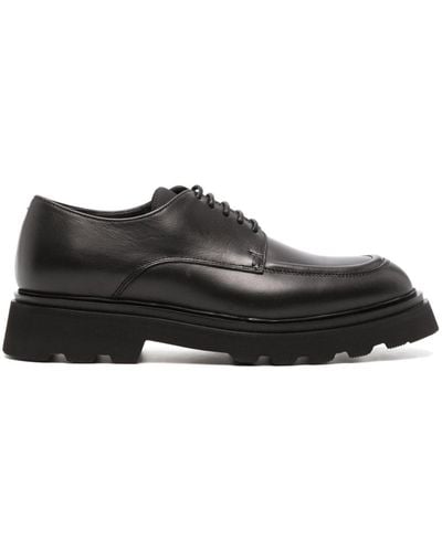 Doucal's Lace-up Leather Brogues - Black
