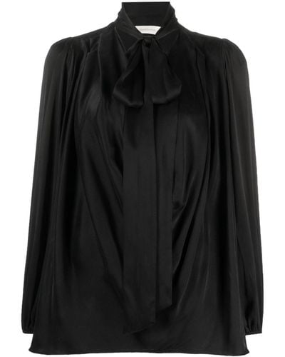 Zimmermann Blusa con fiocco - Nero