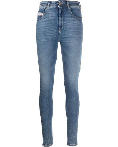 DIESEL Jeans skinny a vita alta Slandy 1984 - Blu