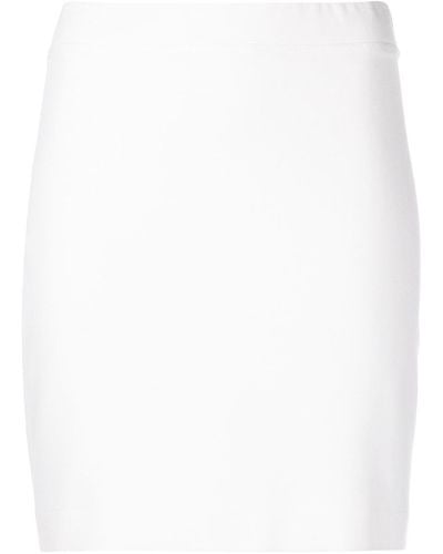 Rosetta Getty High-waisted Bodycon Mini Skirt - White
